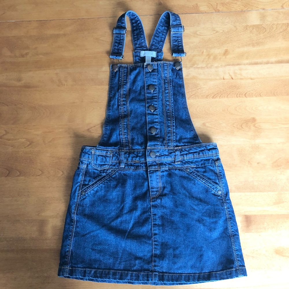 Okaidi Girls Denim Overall Dress size 14
